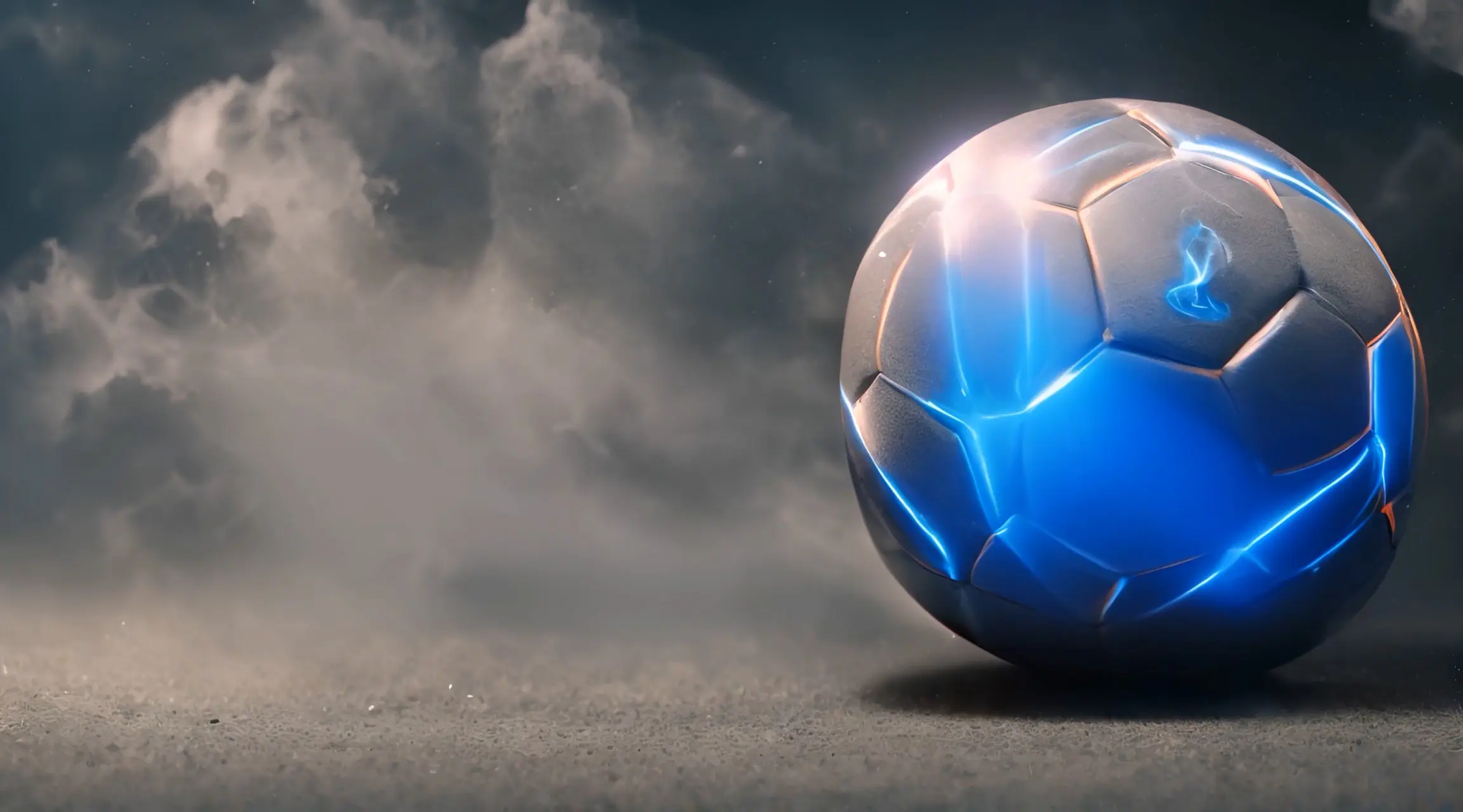 Glowing Sports Ball High Energy Video Backdrop